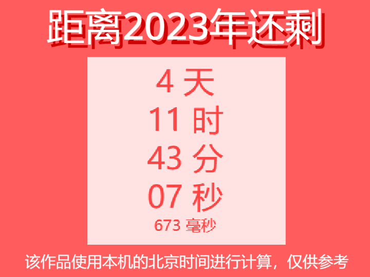 2023年倒计时